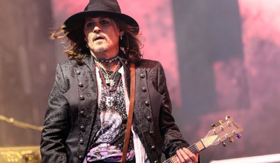 Johnny Depp'li Hollywood Vampires grubu İstanbul'da konser verdi