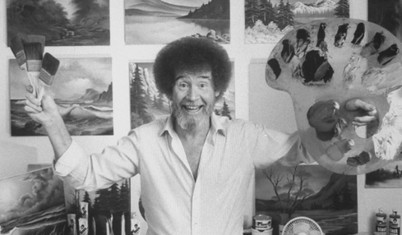 Resim Sevinci'nin ünlü ressamı Bob Ross'un üç tablosu açık artırmada rekor fiyata satıldı
