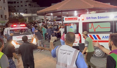 İsrail Gazze'de hastane vurdu, en 500 kişi hayatını kaybetti