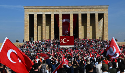 Anıtkabir'e Cumhuriyet'in 100. yılında rekor ziyaret