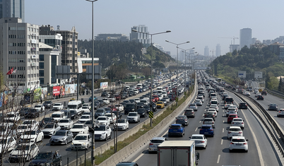 İstanbul'da bayramın birinci gününde trafik yoğunluğu