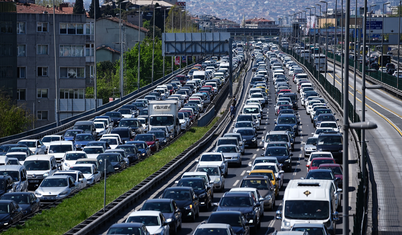 İstanbul'da bayramın ikinci trafik yoğunluğu yüzde 70'i geçti