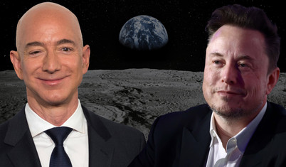 Bloomberg yazdı: Elon Musk ve Jeff Bezos'un yeni Ay yarışı