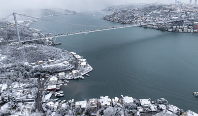 İstanbul'da deniz ulaşımına kar engeli