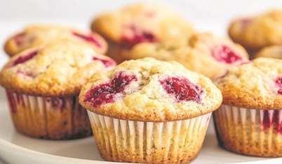Limonlu ahududulu muffin