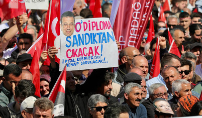 Maltepe'deki İmamoğlu'na Özgürlük mitinginden kareler