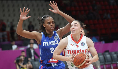 A Milli Kadın Basketbol Takımı 2025 FIBA Avrupa Şampiyonası A Grubu ilk maçında Fransa'ya yenildi
