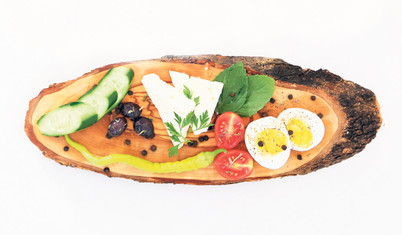 Domates, biber, peynir, zeytin