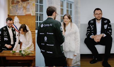 Düğün masraflarını karşılamak için damatlığa reklam aldı