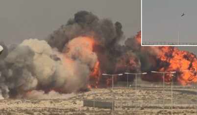 Hindistan'ın yerli savaş uçağı Dubai Air Show'da düştü