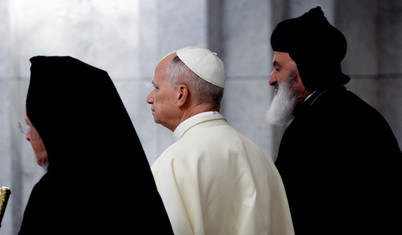 Papa Leo'nun Sultanahmet Cami ziyaretinden kareler