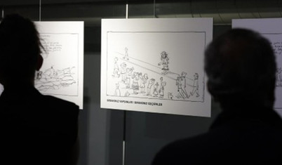 Behiç Ak ve Kenan Mortan’dan ‘Ekonomi Karikatürleri ve Yorumları’ sergisi