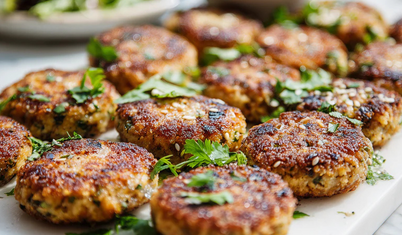 Otlu sardalya köfteleri ve avokadolu brokoli Salatası