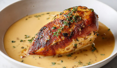 Kremalı Kaju Soslu Fırında Tavuk