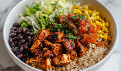 Tavuklu burrito bowl