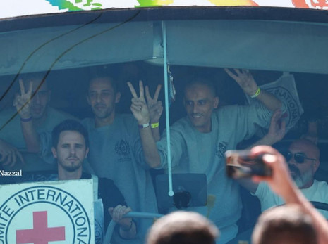 Serbest bırakılan Filistinliler, Ramallah'a vardı