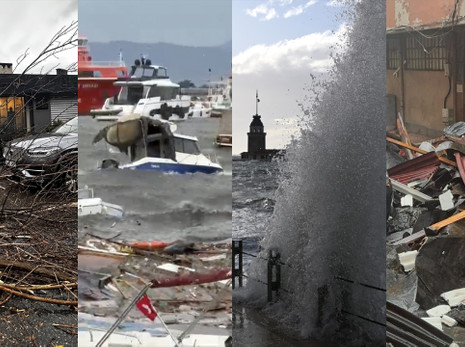 İstanbul'da fırtına bilançosu: 45 ağaç devrildi, 89 çatı uçtu