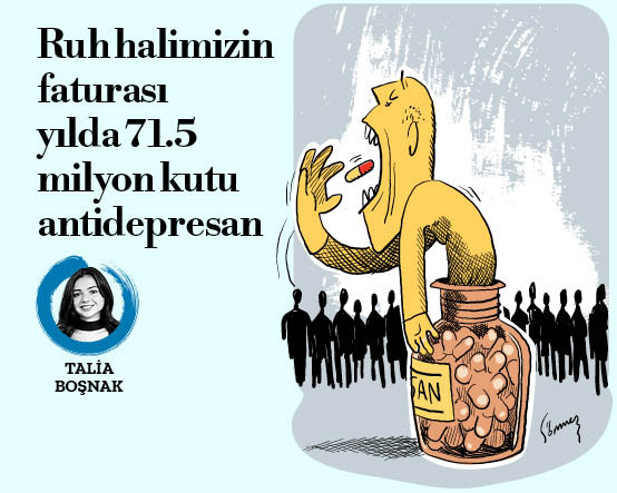 Ruh halimizin faturası yılda 71.5 milyon kutu antidepresan