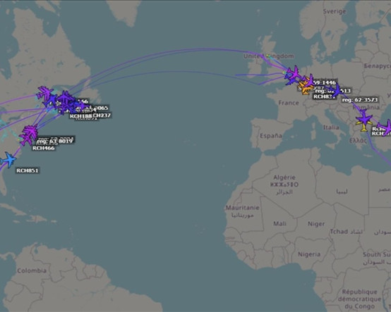 2003 Irak işgalinden bu yana en büyük sevkiyat: Dünya, ABD Hava Kuvvetlerini takipte