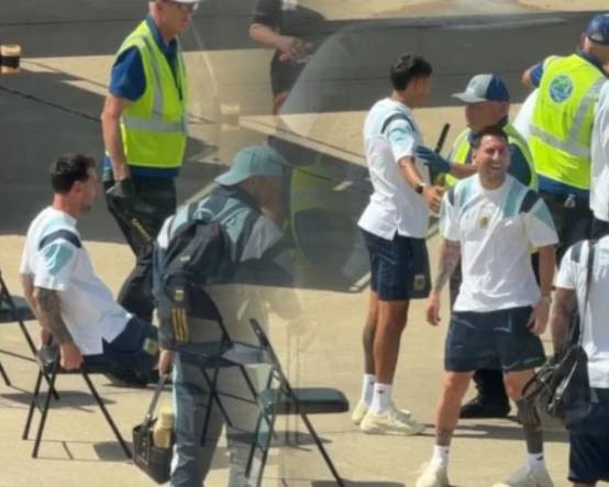 Dünyanın konuştuğu video: Arjantin Milli Takımı'na sıkı denetim, Messi gülme krizine girdi