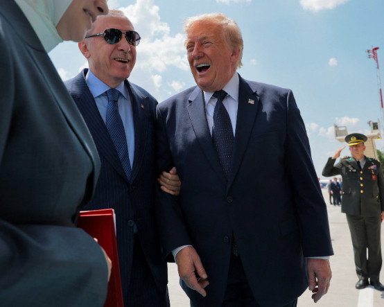 Erdoğan-Trump görüşmesinden kareler