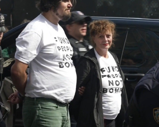 New York'ta Netanyahu protestolarına müdahale: Susan Sarandon da gözaltında