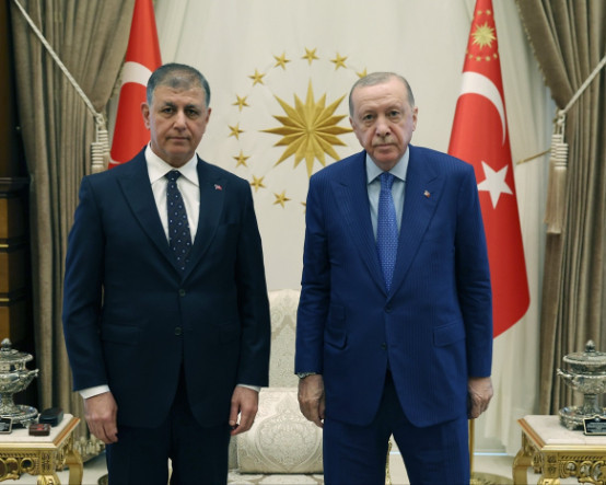 Cumhurbaşkanı Erdoğan'la Cemil Tugay Beştepe'de görüştü
