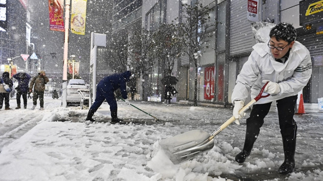 Japonya'da şiddetli kış şartlarından kaynaklanan can kayıplarının sayısı 46'ya yükseldi