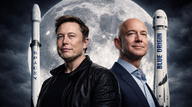 Musk SpaceX’e yükleniyor, Bezos Blue Origin’i zorluyor: ABD’li milyarderler Çin’e karşı Ay yarışında