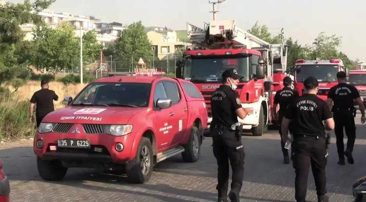 İzmir’deki orman yangını: Bir iş yeri ve üç araç kül oldu