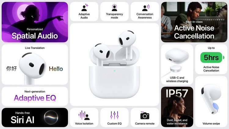 AirPods 5'in öne çıkan özellikleri