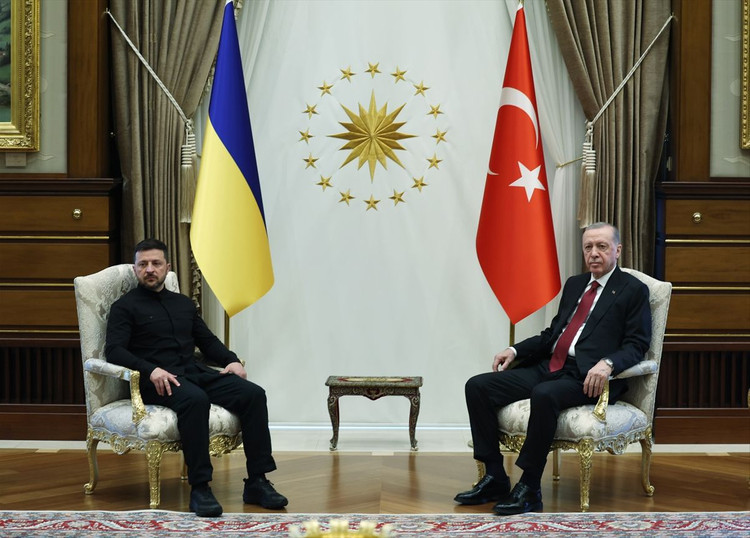 Cumhurbaşkanı Erdoğan'ın, Ukrayna Devlet Başkanı Zelenski ile görüşmesi sona erdi
