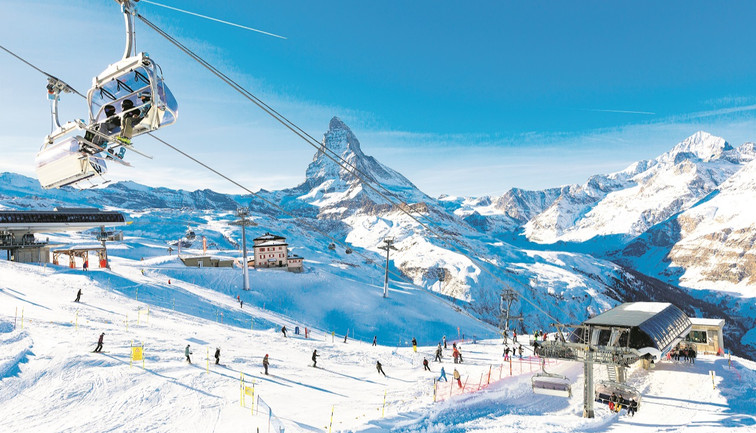 İsviçre Alpleri’nde ‘kar garantili’ kayak keyfi