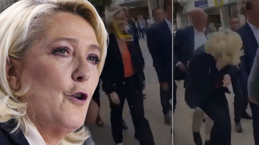 Fransa'da aşırı sağcı Le Pen'e yumurtalı saldırı