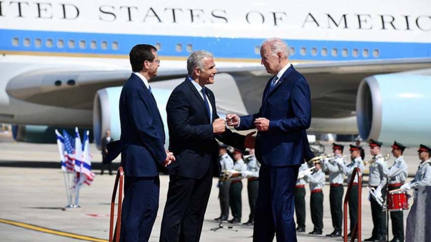 ABD Başkanı Biden, İsrail'de: İki devletli çözüme verdiğim desteğimi tartışacağız