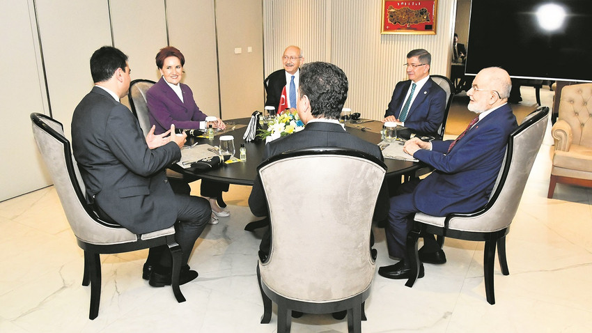 Altı lider beşinci buluşmalarını Akşener'in ev sahipliğinde yaptı