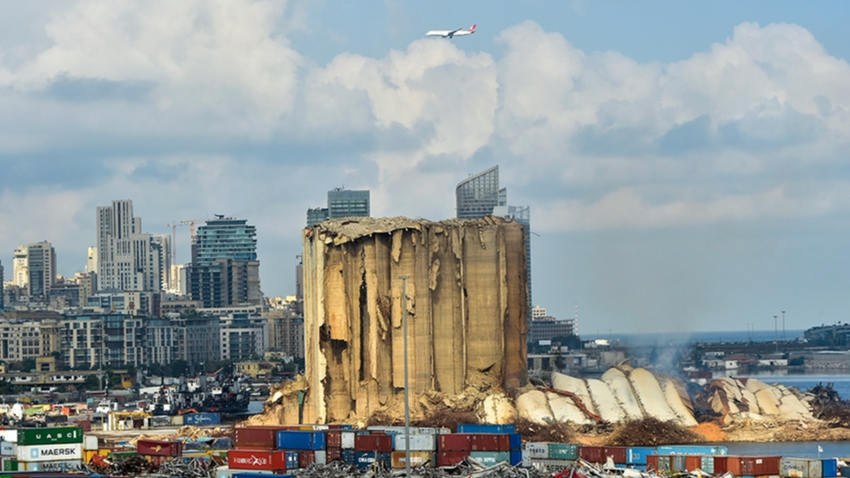 Beyrut Limanı patlamasının sembolü silo, anıt olarak korunacak