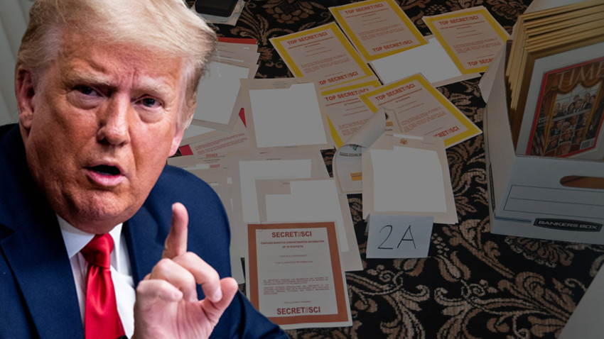 Trump’tan gizli belgelerin görüntülendiği fotoğrafın yayınlanmasına itiraz