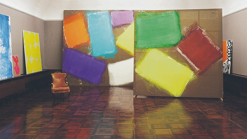 Renée Levi’nin ‘color field’ serisinden Babra isimli eseri.