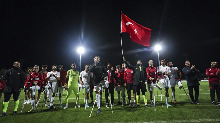 Ampute Futbol Milli Takımı, Liberya'yı 5-0 mağlup etti