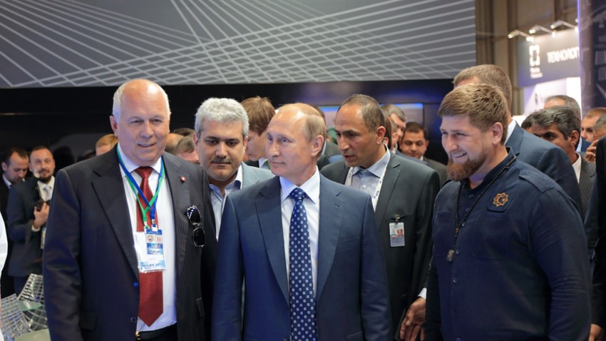 Sergey Chemezov, Vladimir Putin ve Ramzan Kadyrov