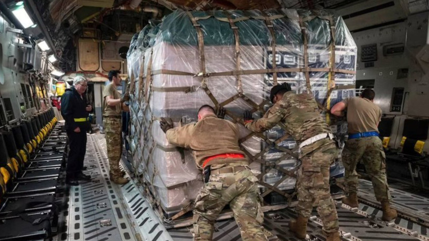 ABD'den Türkiye'deki depremzedelere toplanan yardımlar 500 tonu geçti