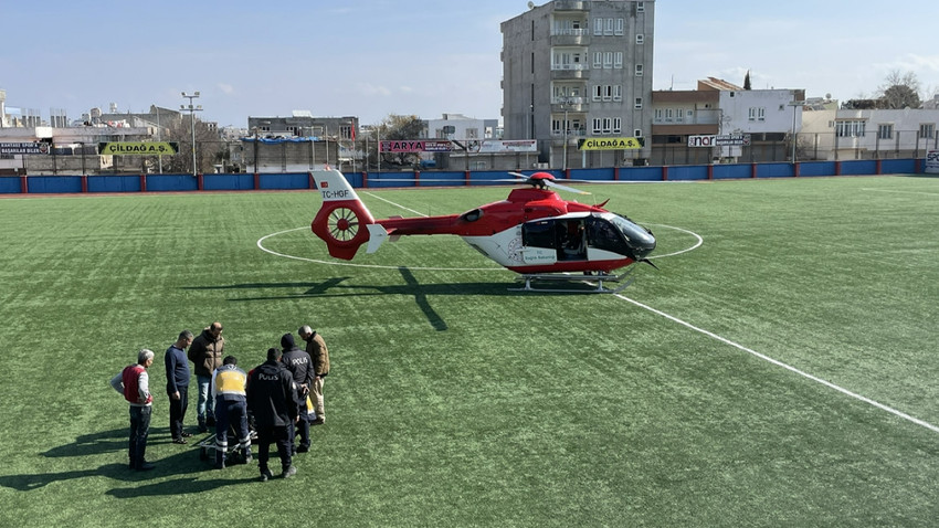 Depremzede hasta Adıyaman'dan helikopterle Diyarbakır'a sevk edildi