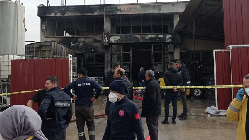 Ankara’da fabrika yangınından ilk fotoğraflar