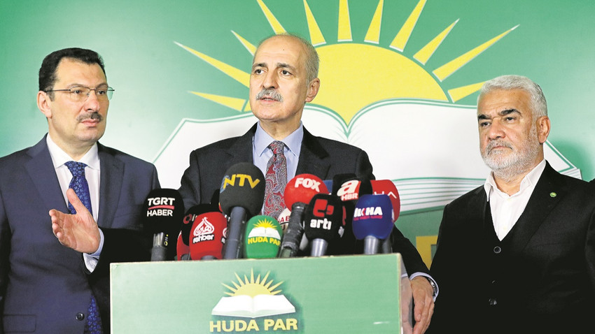AKP Genel Başkanvekili Numan Kurtulmuş ile Genel Başkan Yardımcısı Ali İhsan Yavuz, HÜDA-PAR Genel Başkanı Zekeriya Yapıcıoğlu ile görüşmelerinin ardından ortak basın açıklaması yapmıştı.
