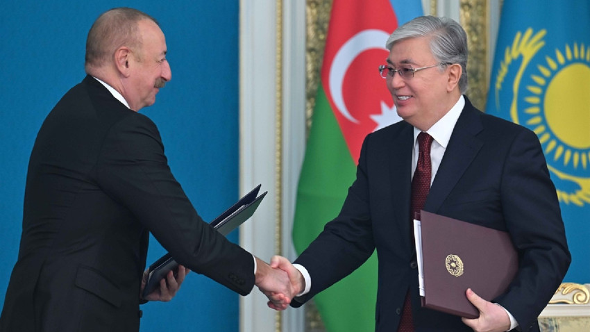 Kazakistan ve Azerbaycan'dan ulaşımda iş birliği