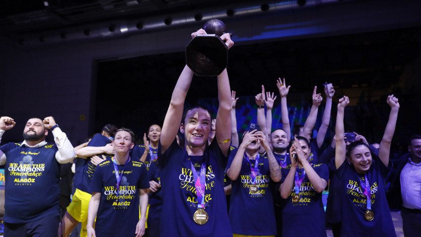 Fotoğraf: FIBA Kadınlar Avrupa Ligi 2022-2023 Şampiyonu Fenerbahçe Alagöz Holding