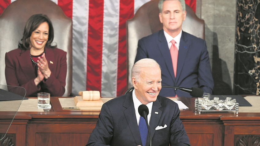 ABD Başkanı Joe Biden ikinci dönem için de yardımcısı Kamala Harris (solda) ile beraber yarışacak.  (Fotoğraf: Kenny Holston/The New York Times)