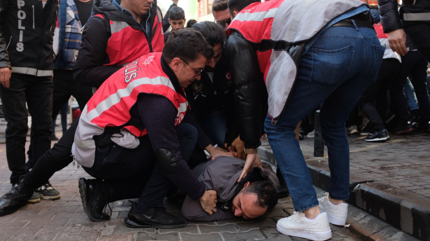 Beşiktaş'tan Taksim'e çıkmaya çalışan göstericiler gözaltına alındı