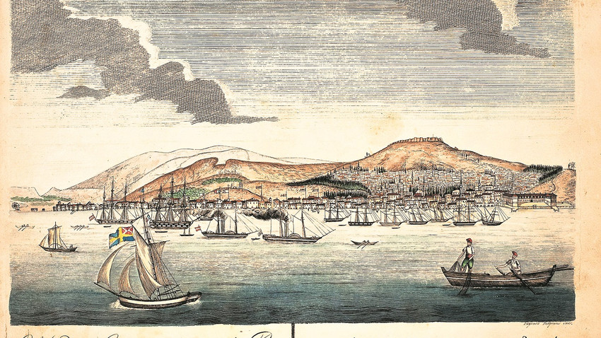 Fulgenzi albümü 1836 tarihli İzmir panoraması
